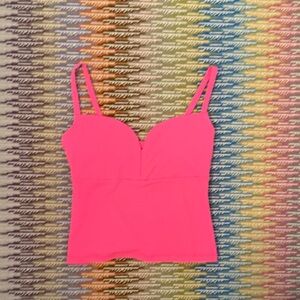 Susana Monaco Hot Pink Fitted Tank Top | NWT | Size Small